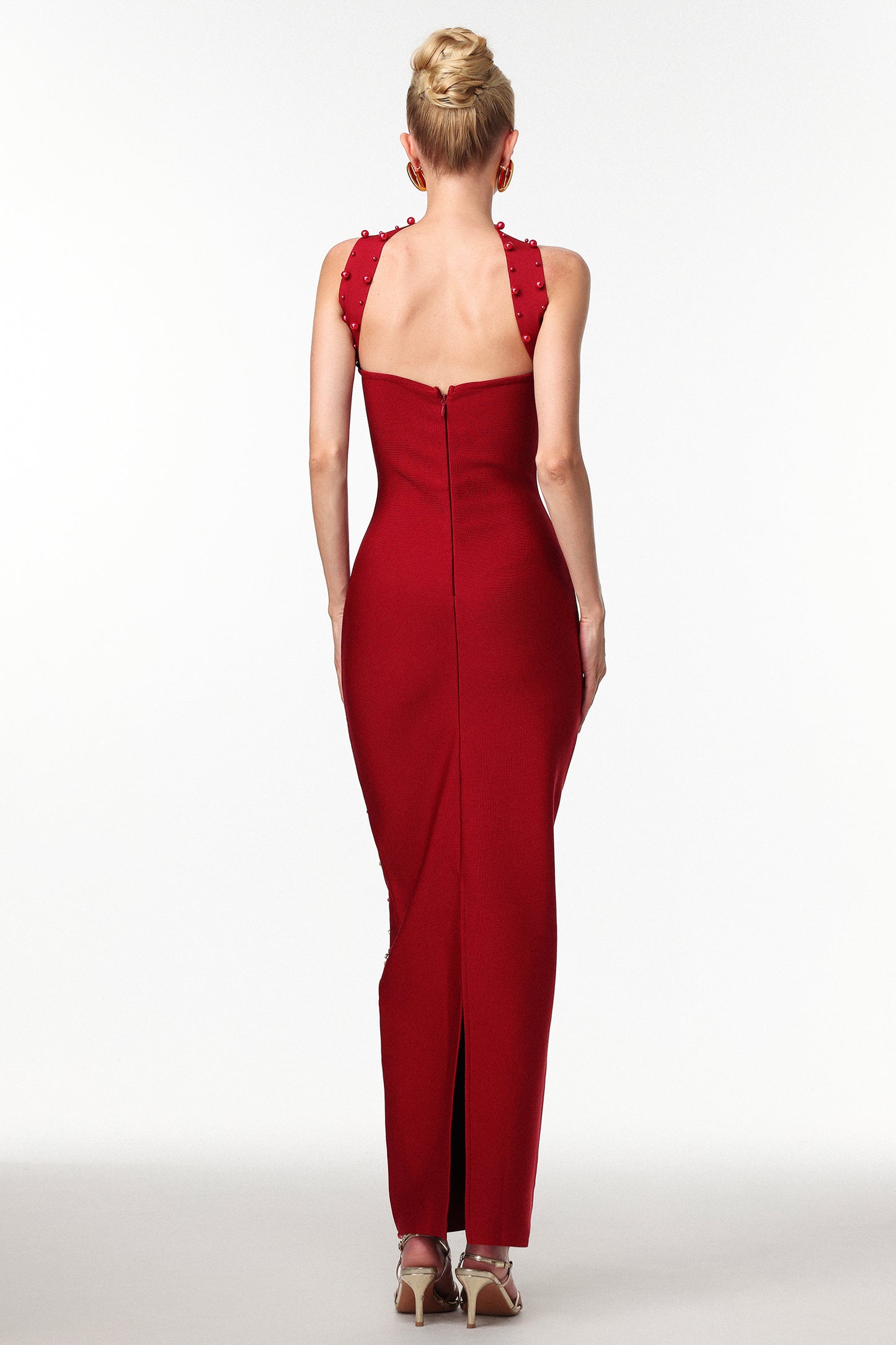 Elowen | Vestido Largo Brillante Perlado