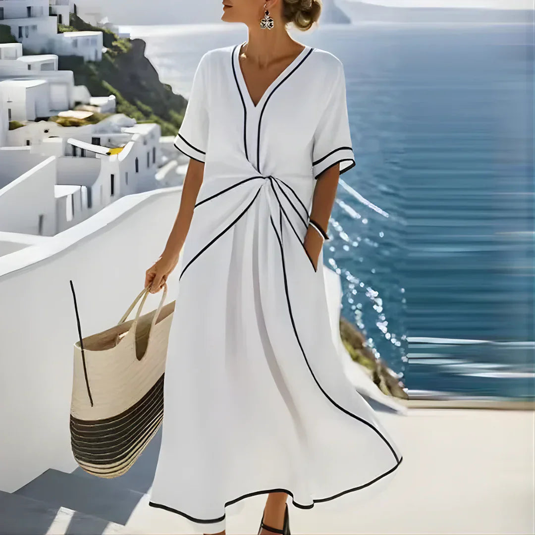 Arvella | Vestido Midi Mediterráneo