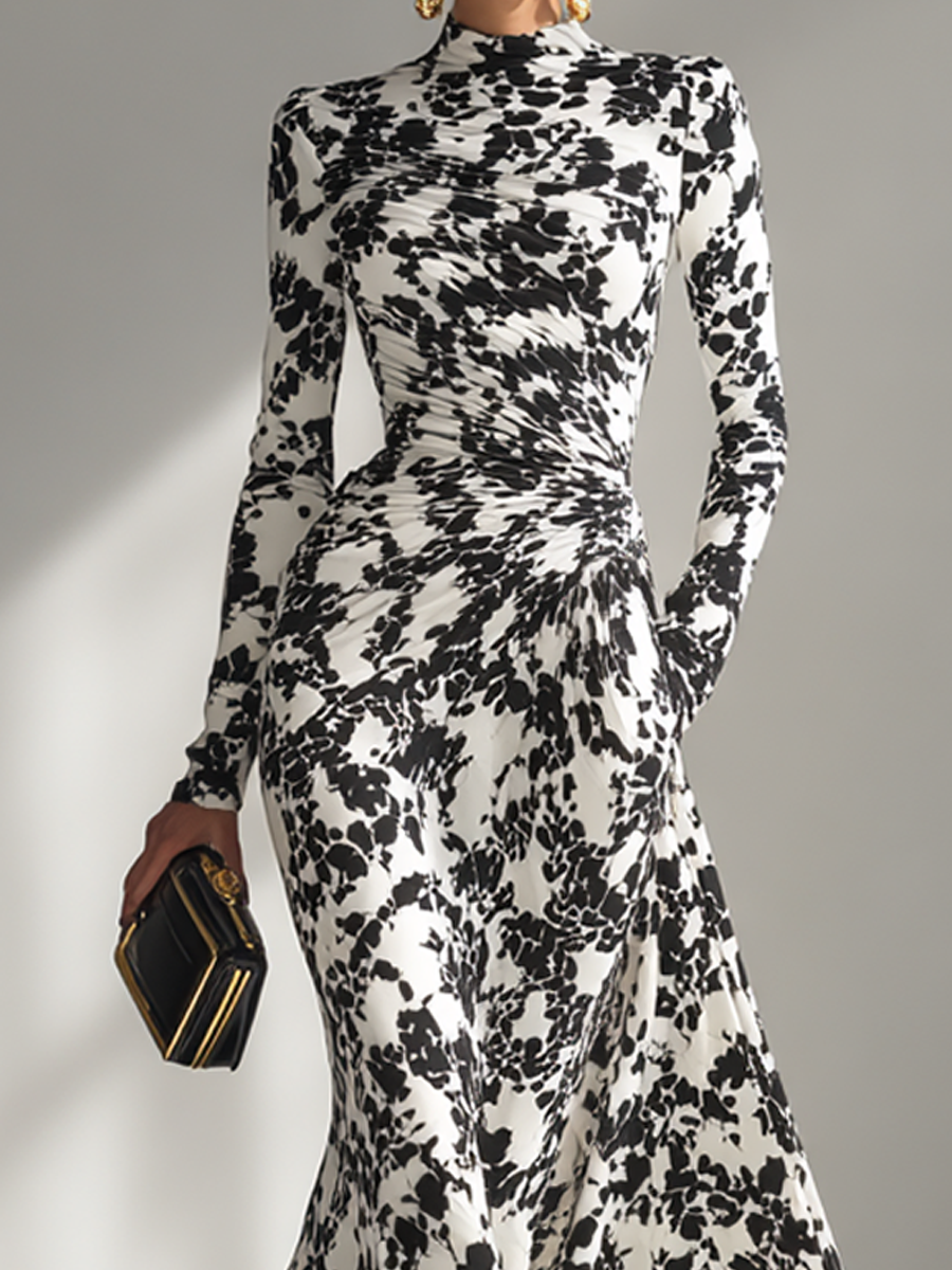 Ofelia | Vestido Cruzado Elástico con Estampado