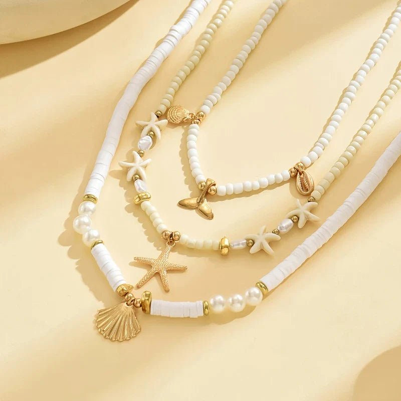 Marelia | Collar Conjunto Marino Hawaiano