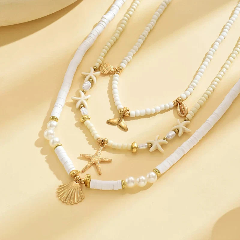Marelia | Collar Conjunto Marino Hawaiano