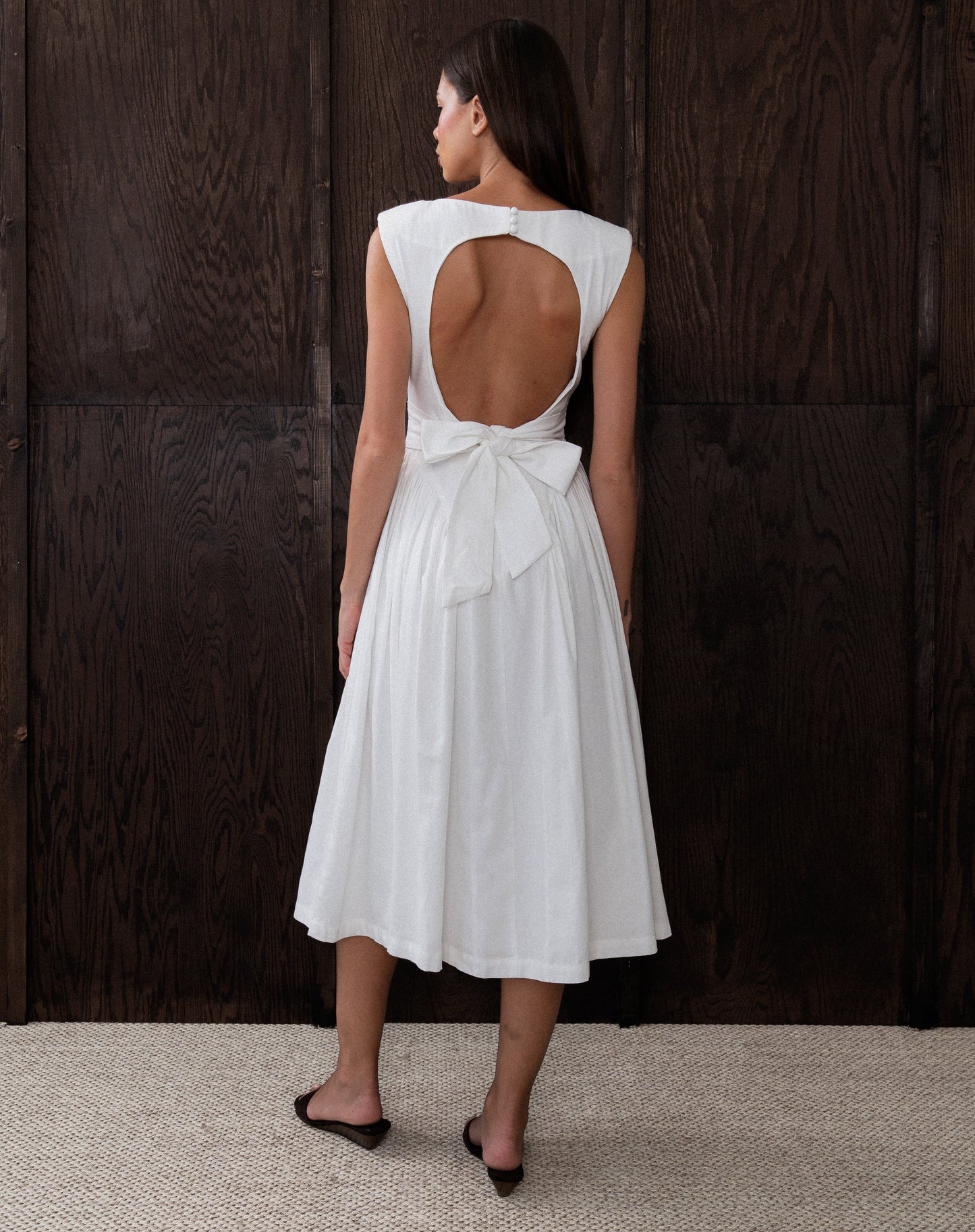 Artois | Vestido Midi Acampanado Estilo Francés