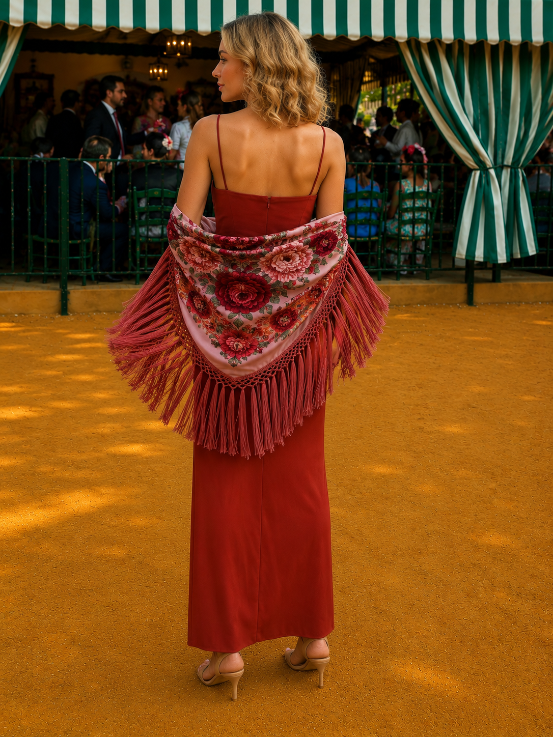 Sevira | Vestido Largo Drapeado Sirena Tirantes Finos