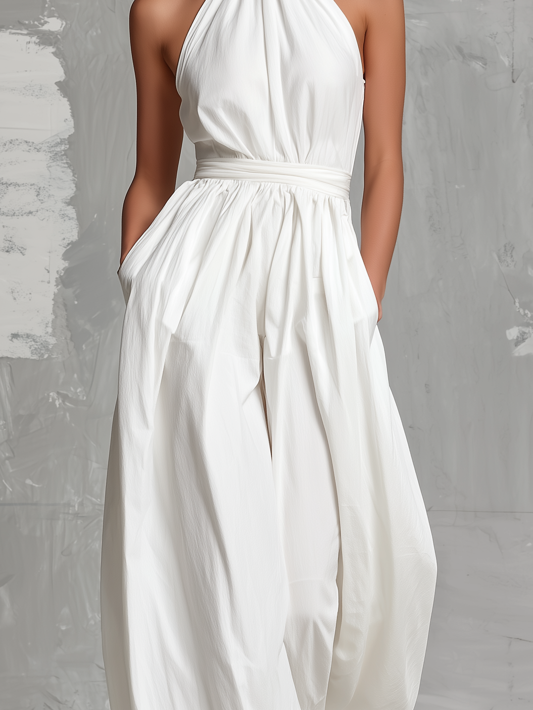 Amelie | Mono Elegante Sin Mangas con Cuello Halter