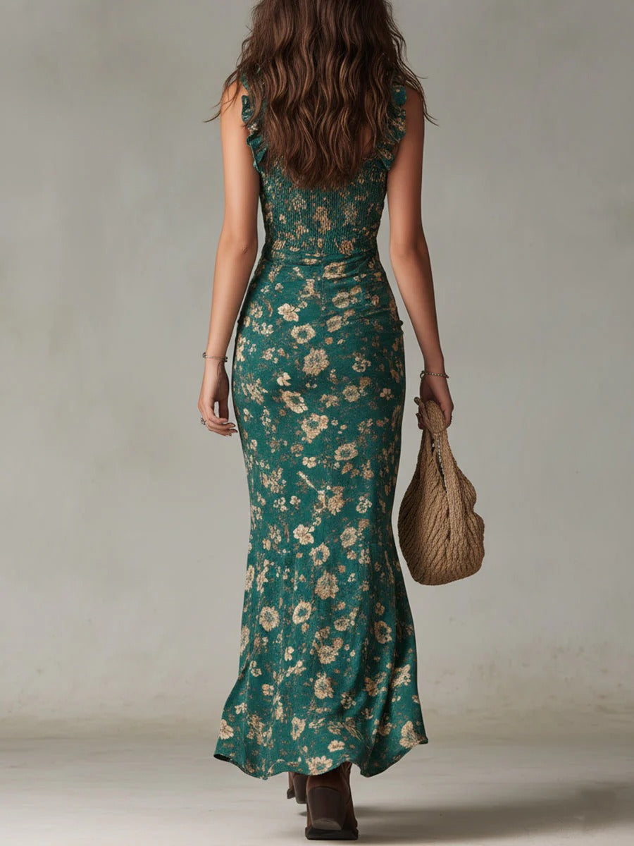 Kena | Vestido Largo Boho Tirantes Abertura