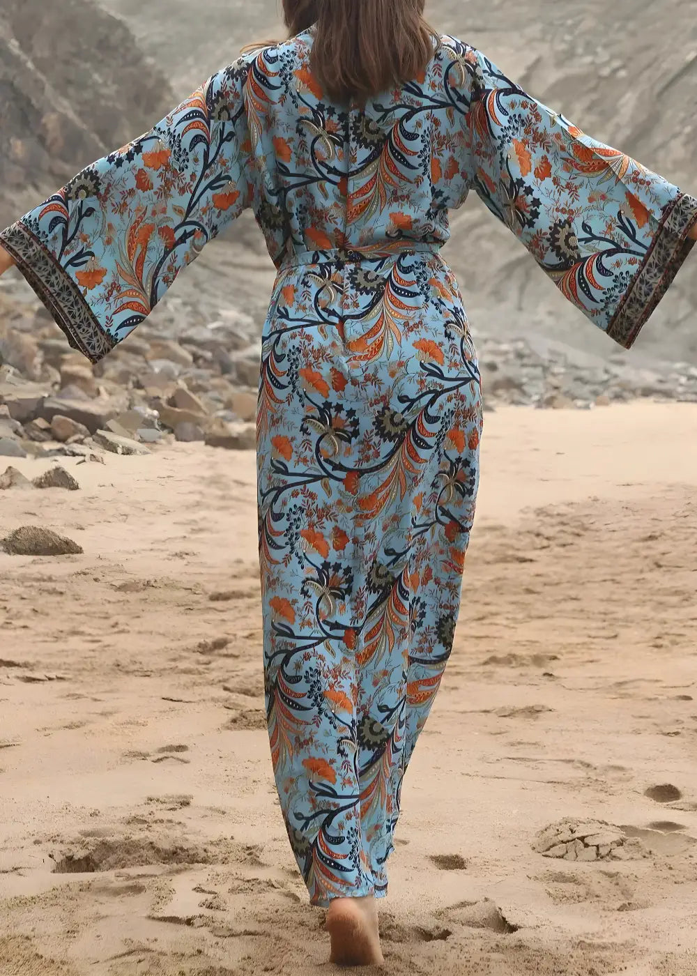 Aurevielle | Kimono Largo Floral