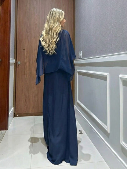 Elira | Conjunto Elegante Top Capa y Pantalones Anchos