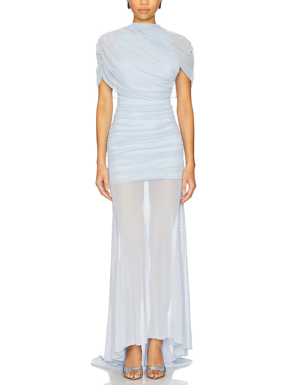 Aurel | Vestido Largo Panel Fruncido