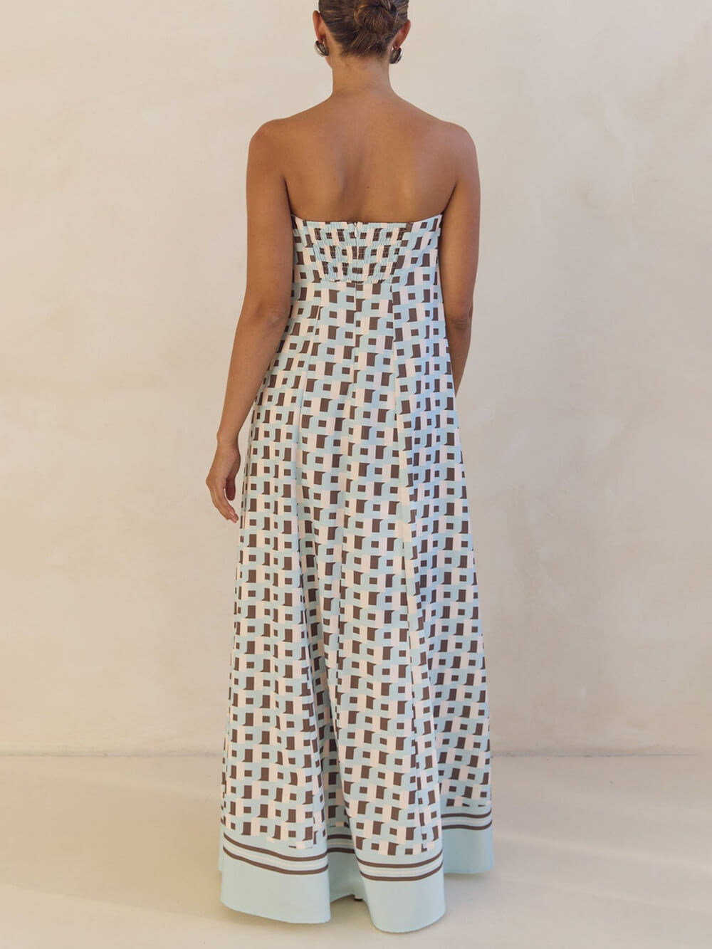 Calen | Vestido Largo Corte A Estampado