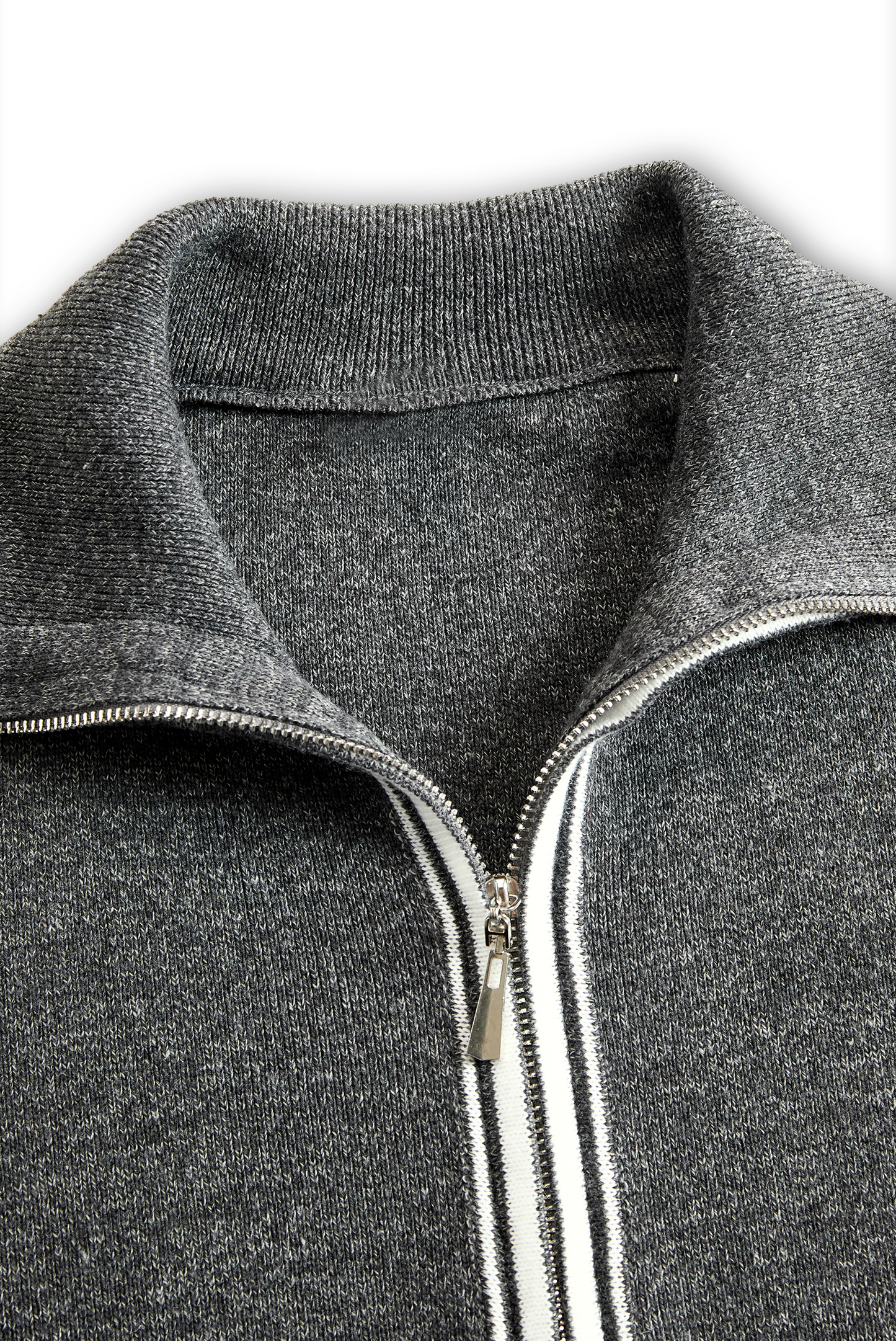 Jimena | Vestido Corto de Punto Holgado Cuello Polo y Cremallera