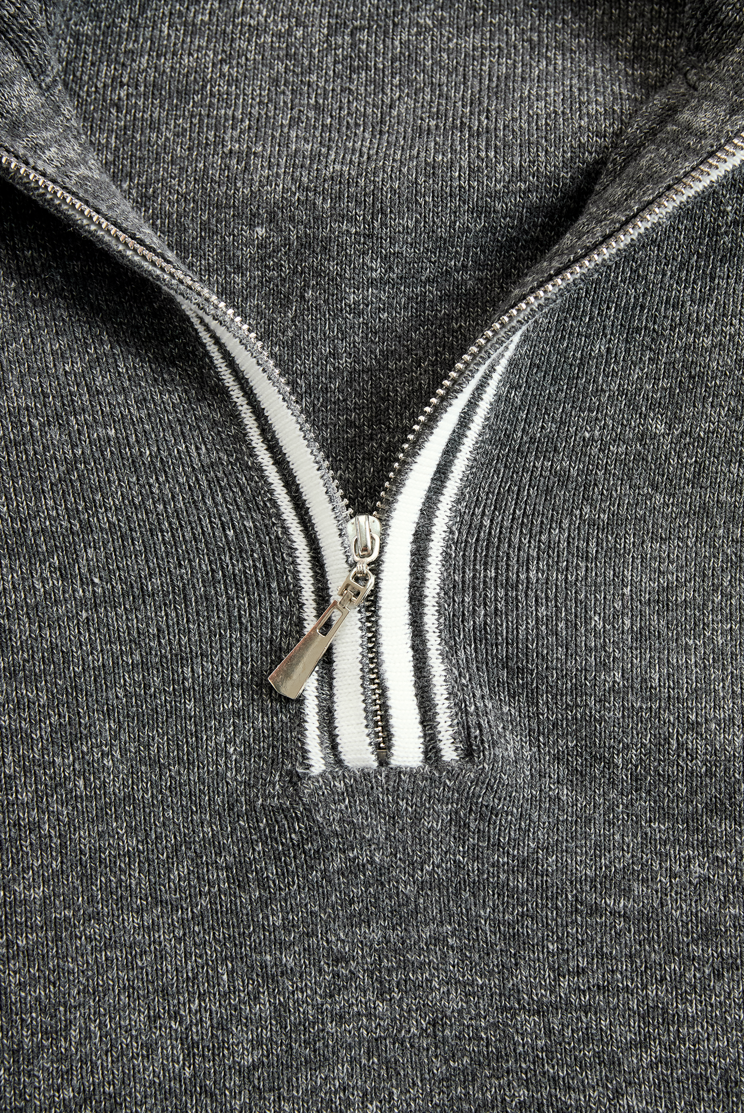 Jimena | Vestido Corto de Punto Holgado Cuello Polo y Cremallera