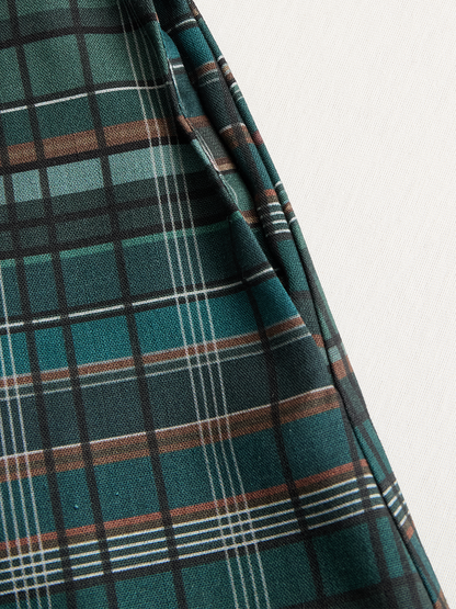 Dakota | Vestido Largo de Camisa a Cuadros