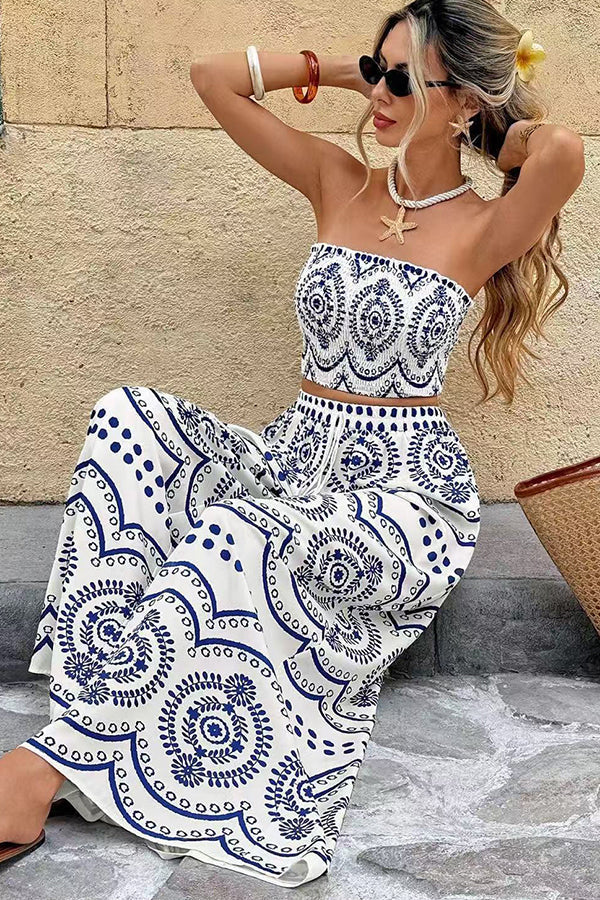Alora | Conjunto Bohemio Geométrico Bandeau