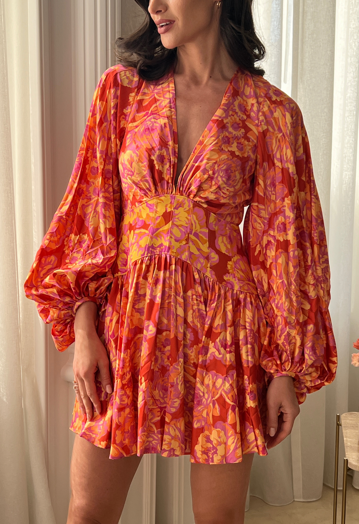 Elarisse | Mini Vestido Volantes Floral