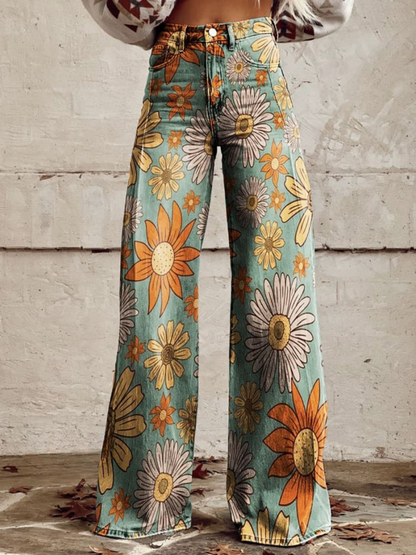 Azalea | Pantalón Elegante Floral