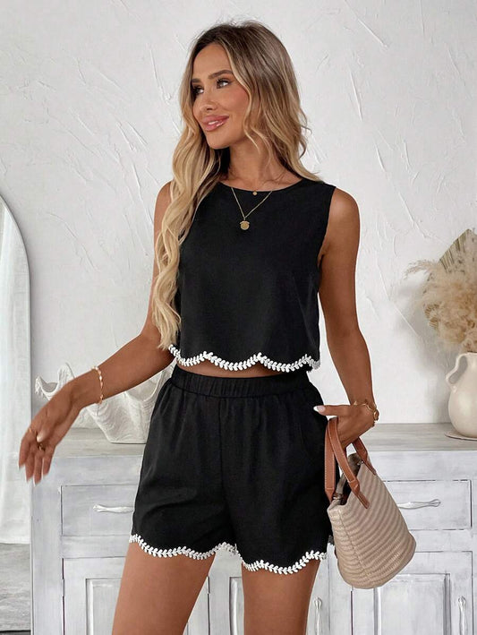 Liorévia | Conjunto Adorno Chaleco Short