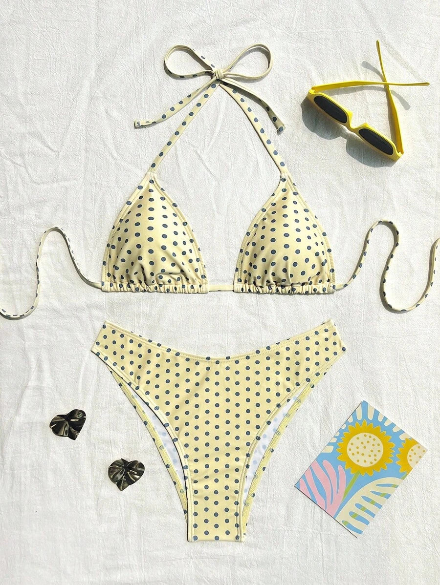 Elyndra | Bikini Halter Lunares