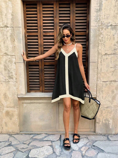 Lunavéa | Mini Vestido Contraste