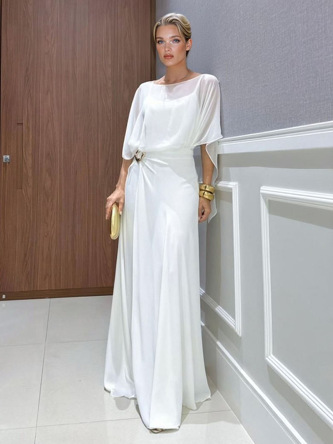Elira | Conjunto Elegante Top Capa y Pantalones Anchos
