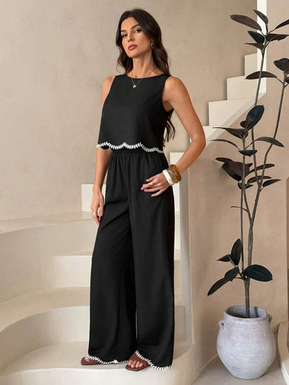 Élvaron | Conjunto Adorno Chaleco Pantalón