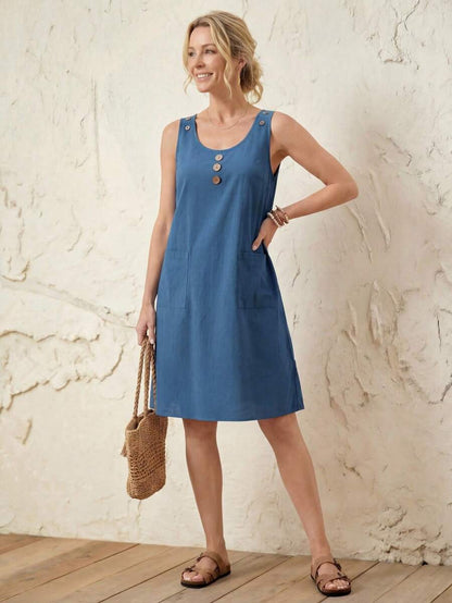 Liorabelle | Mini Vestido Rayas Sin Mangas