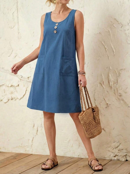 Liorabelle | Mini Vestido Rayas Sin Mangas