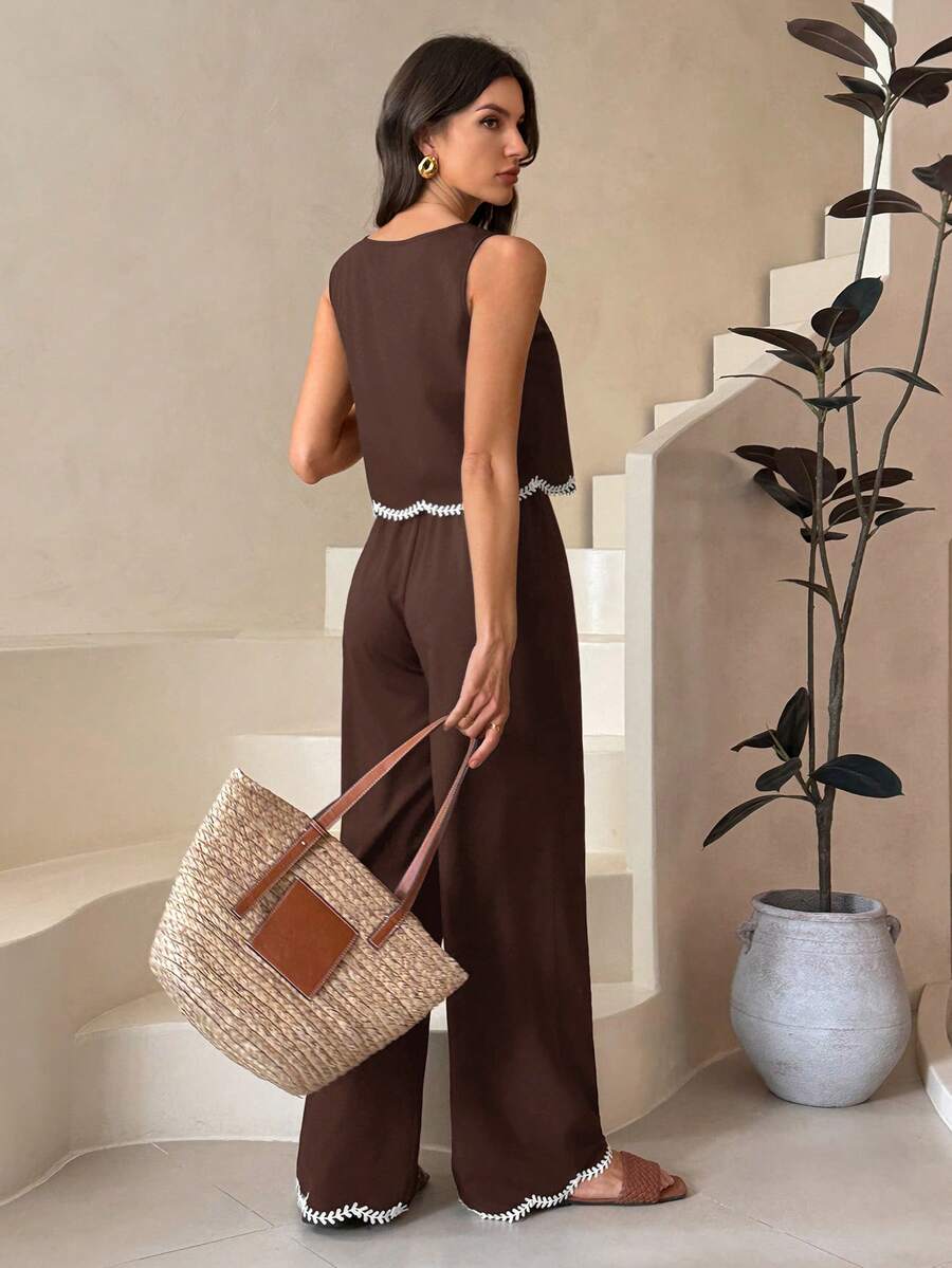 Élvaron | Conjunto Adorno Chaleco Pantalón