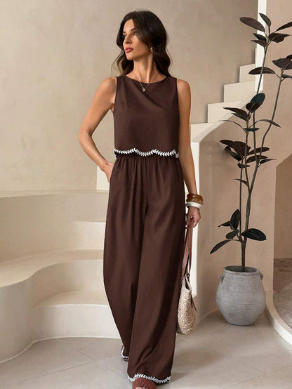 Élvaron | Conjunto Adorno Chaleco Pantalón