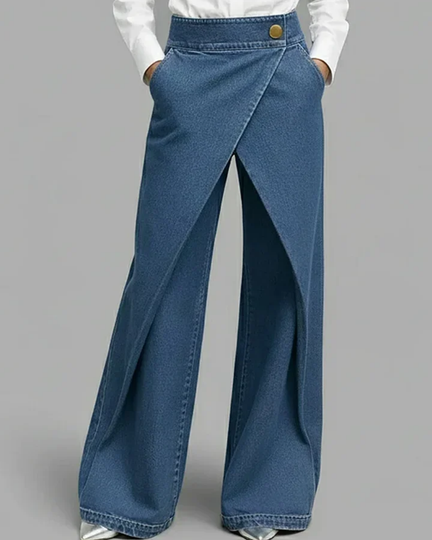 Azelle | Pantalones Cruzados de Mezclilla