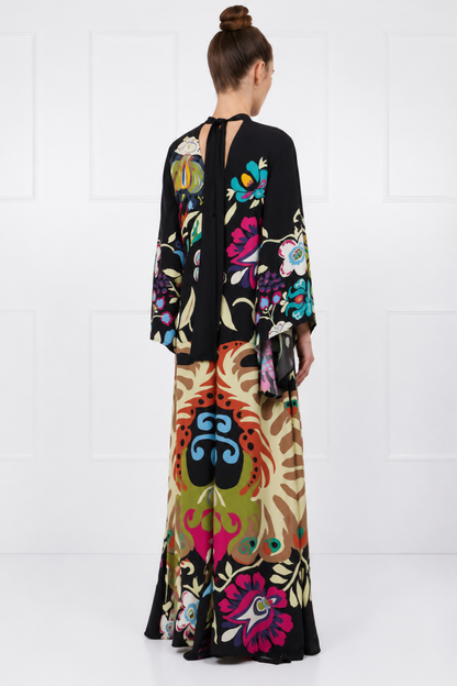 Seravina | Vestido Largo Kimono Floral
