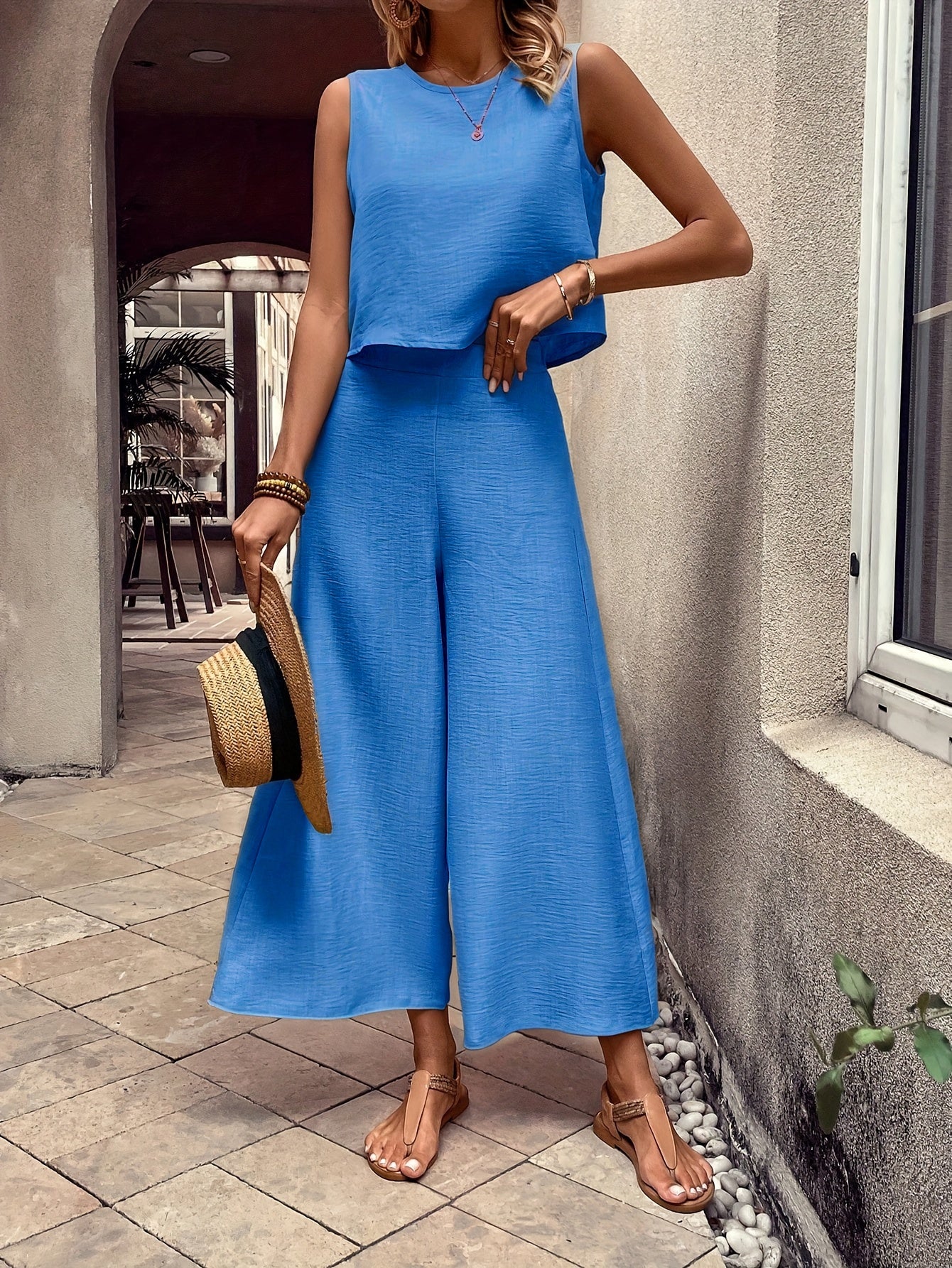 Calistrena | Conjunto Holgado Chaleco Pantalón