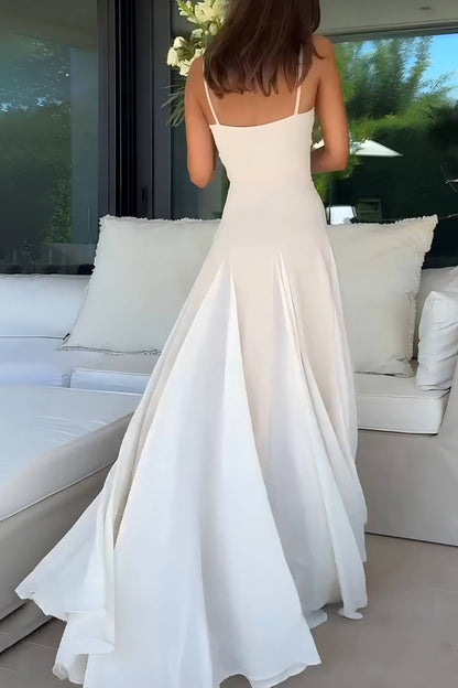 Prismira | Vestido Largo Plisado Elegante Sin Mangas