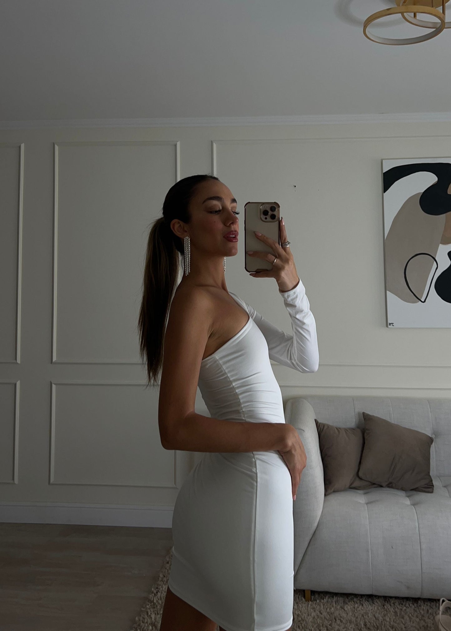Camélia | Vestido Corto Tie-Die Asimétrico