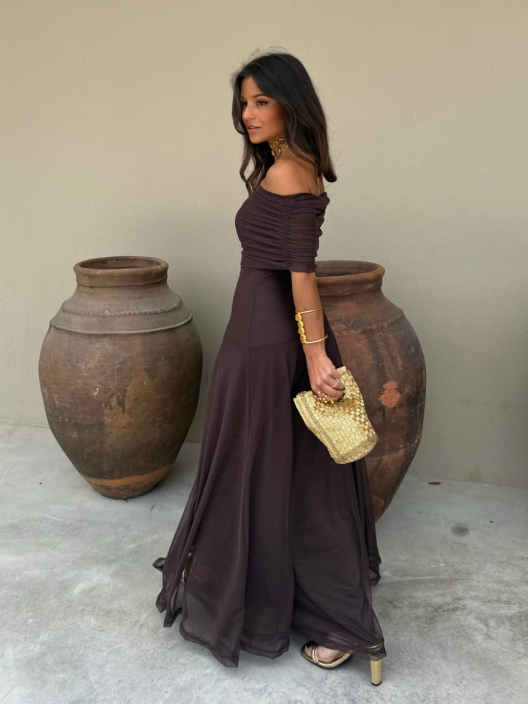 Alara | Vestido Largo Elegante Palabra de Honor