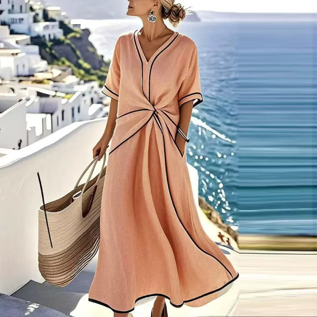 Arvella | Vestido Midi Mediterráneo