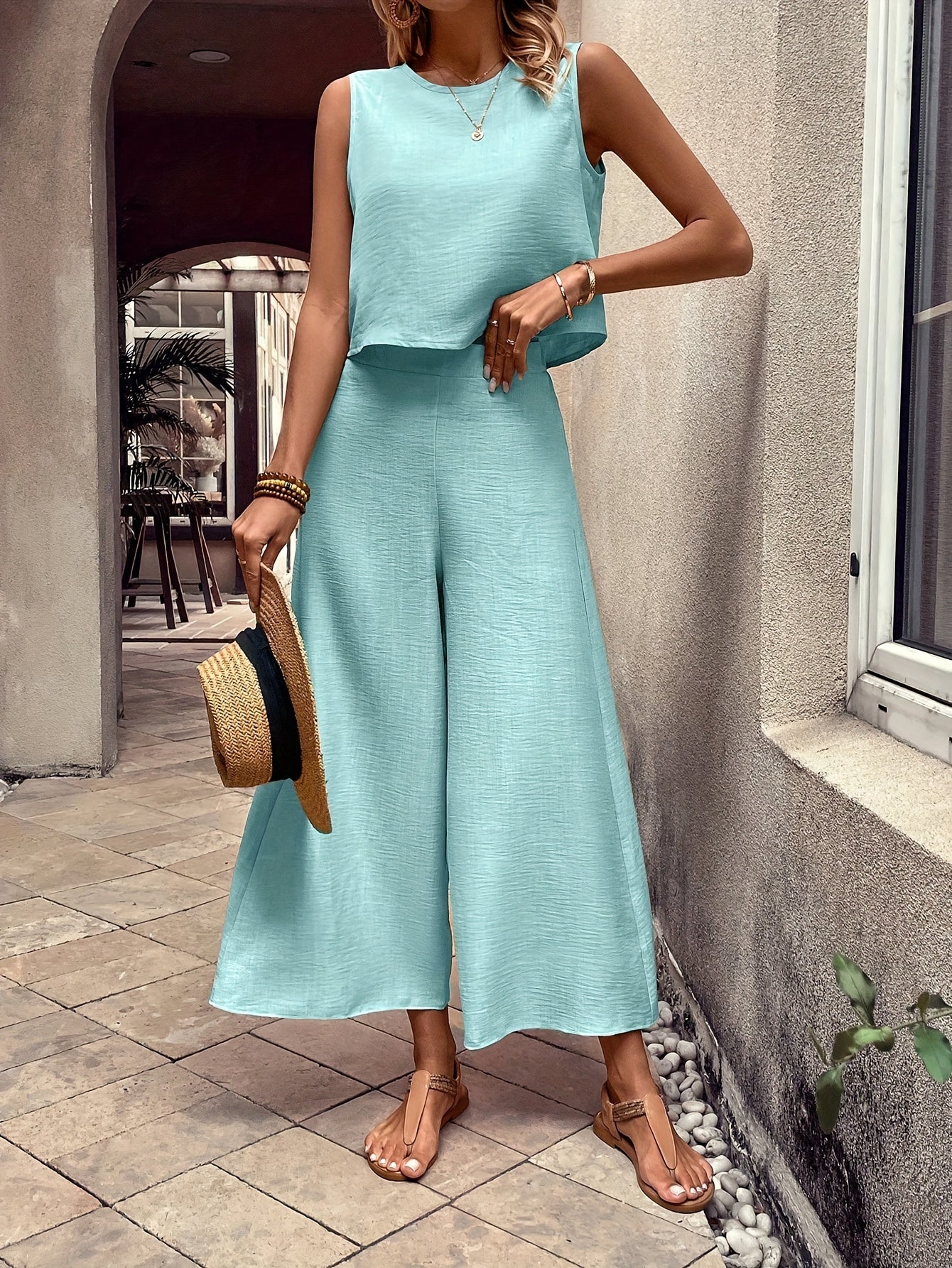 Calistrena | Conjunto Holgado Chaleco Pantalón