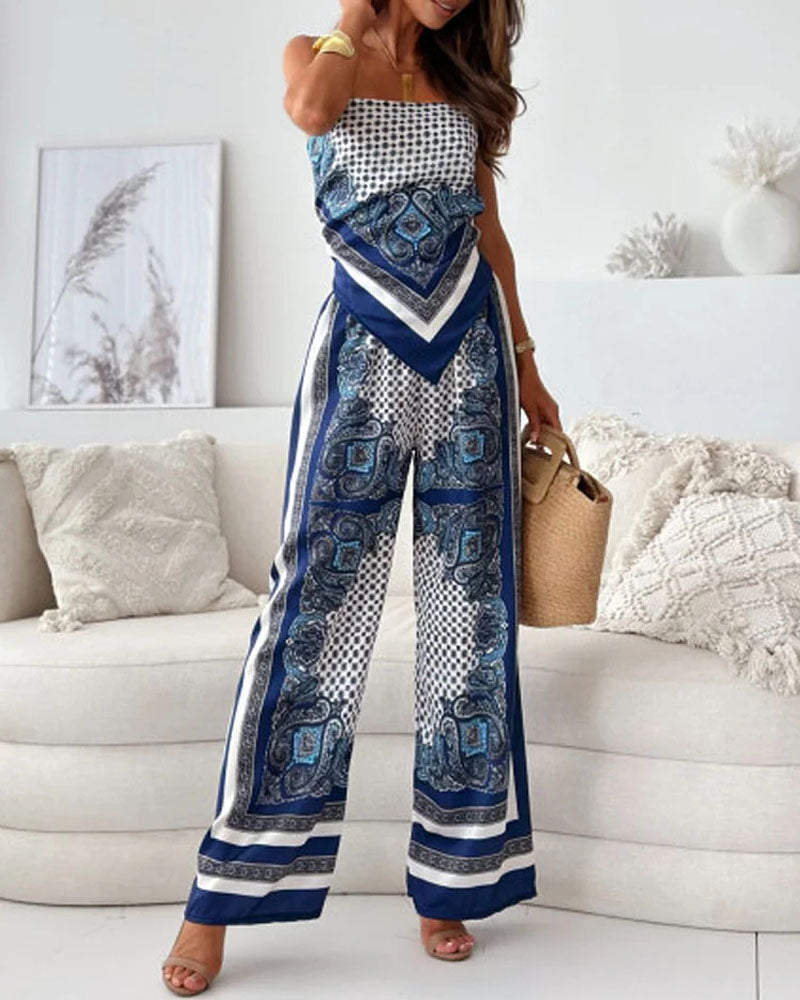 Malora | Conjunto Bohemio Bandeau Asimétrico