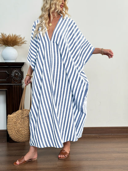 Soryvane | Vestido Rayas Mangas Murciélago