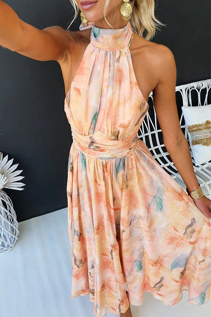 Lirissa | Vestido Halter Fluido