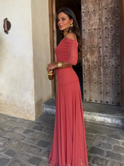 Alara | Vestido Largo Elegante Palabra de Honor