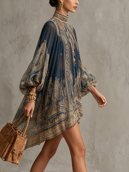 Valerique | Vestido Barroco Azul Marino