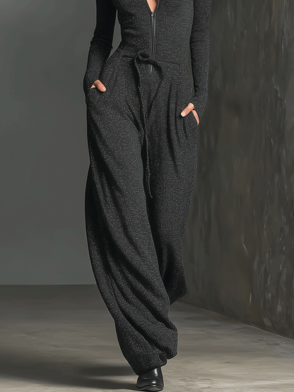 Velaris | Mono Elegante de Punto con Cremallera