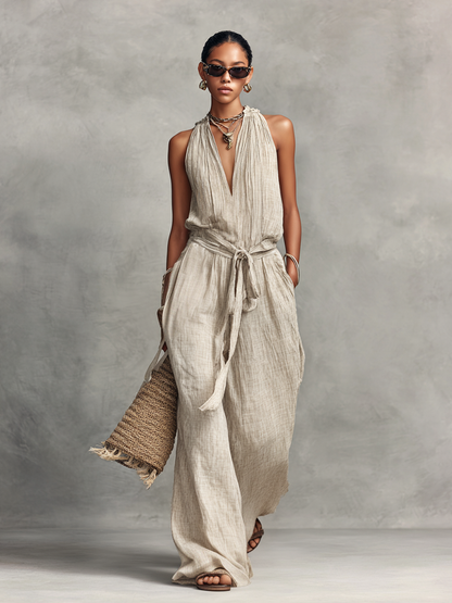 Vetina | Mono Bohemio Cuello en V Pernera Ancha