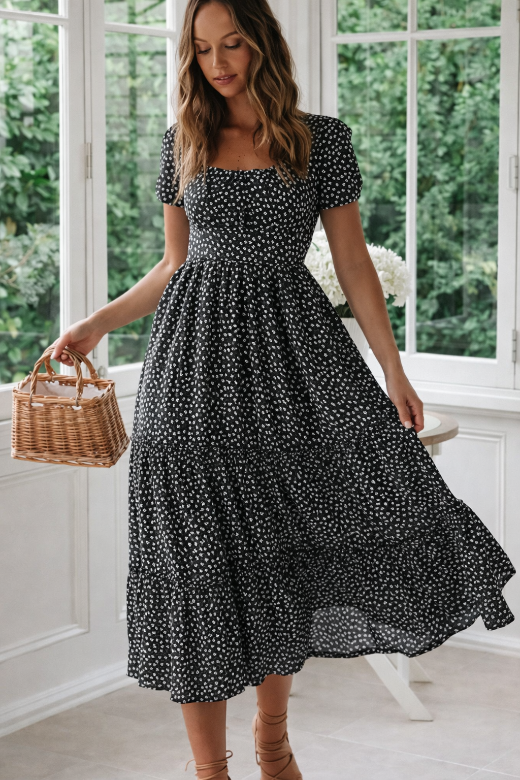 Arlisse | Vestido Midi con Estampado