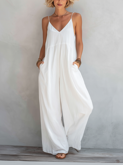 Valesia | Mono Holgado Elegante Sin Mangas