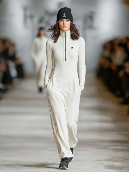 Kyra | Vestido Largo Deportivo Oversize con Cremallera