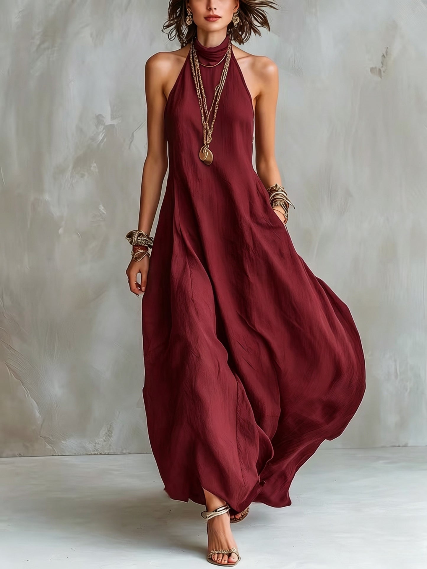 Solvirelle | Vestido Largo Halter