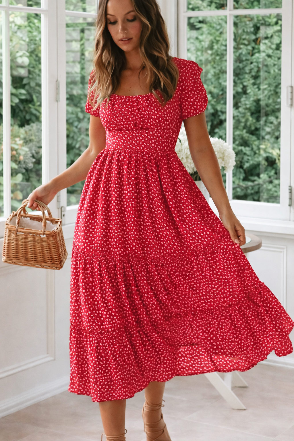 Arlisse | Vestido Midi con Estampado