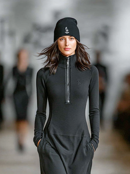 Kyra | Vestido Largo Deportivo Oversize con Cremallera