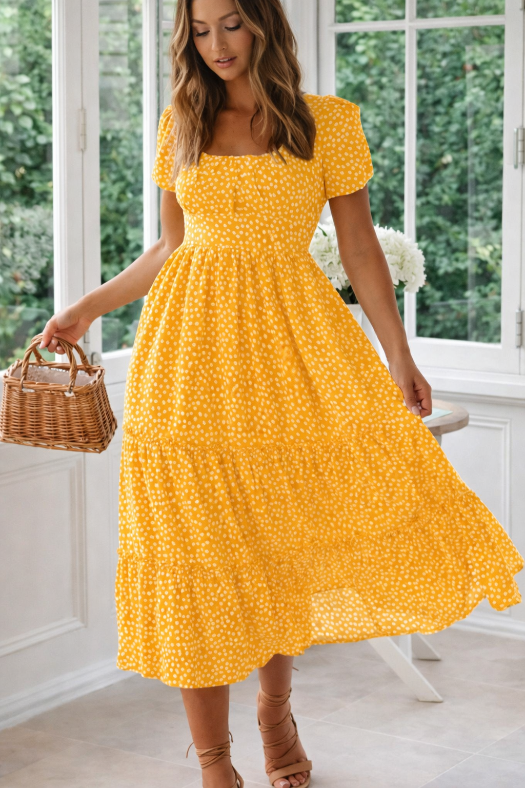 Arlisse | Vestido Midi con Estampado